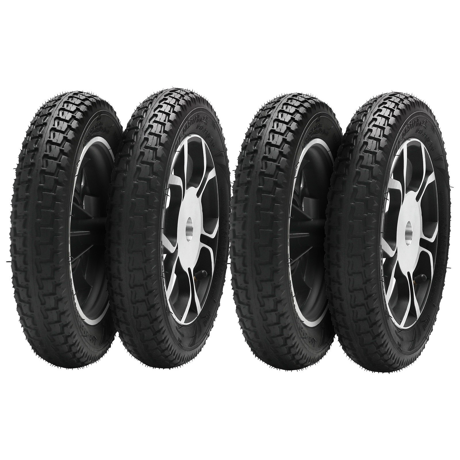 1/2/4pcs 12 1/2x2 1/4 Wheel Wheelchair Tires Rims for Electric Mobility Scooters