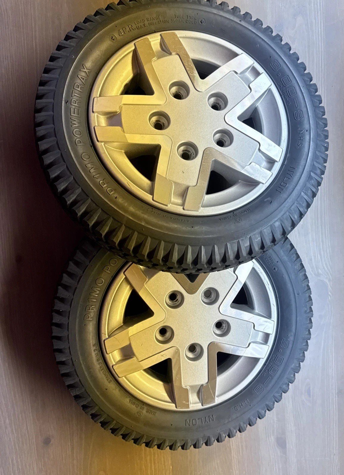 3.00-8 Flat Free 14” Drive Wheels for Quantum Q6 Edge 2 Edge 3 Tires N Rims