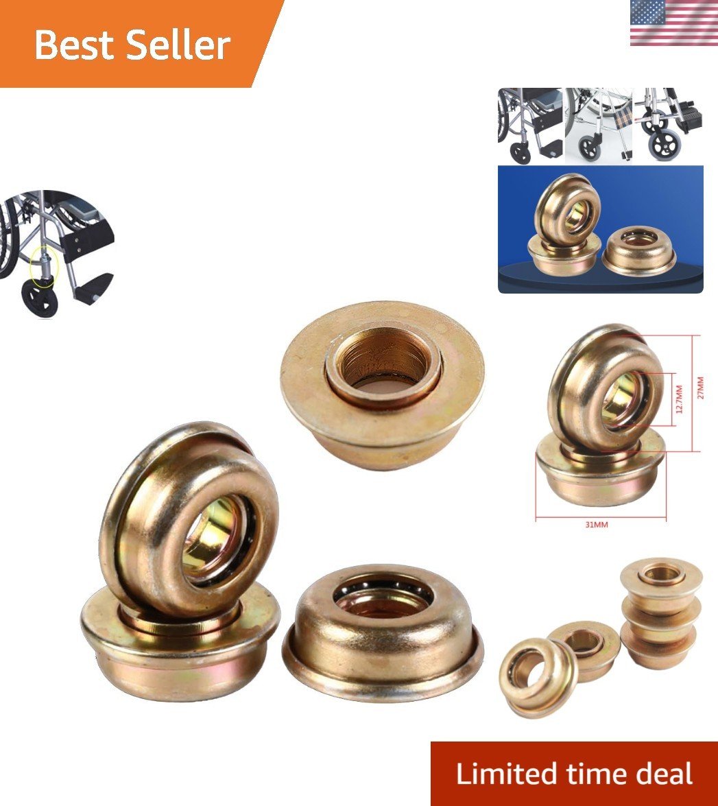 4 Pack Wheelchair Fork Bearing Replacement Bearings for Wheel Front Fork Driv...
