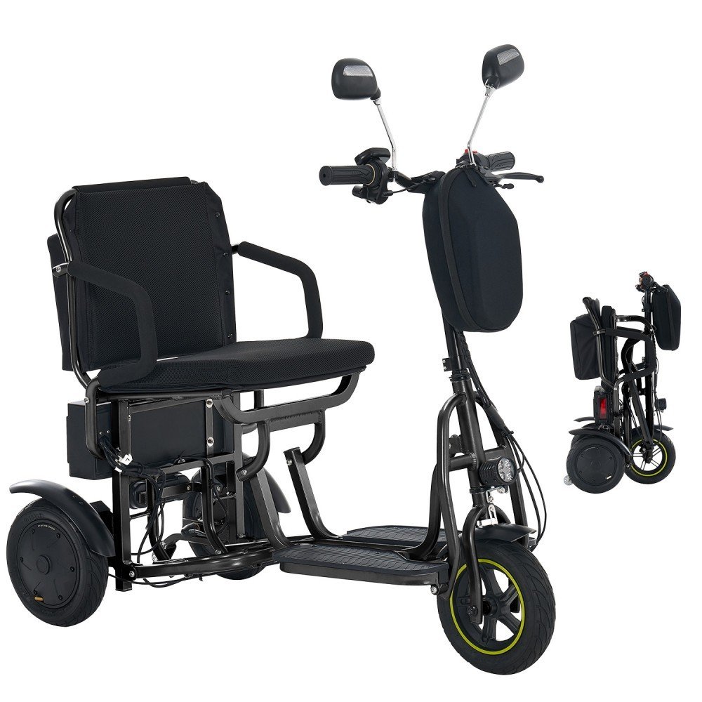 700W 3 Wheel Folding Mobility Scooter 28 Mile Range 310lb for Adults Seniors