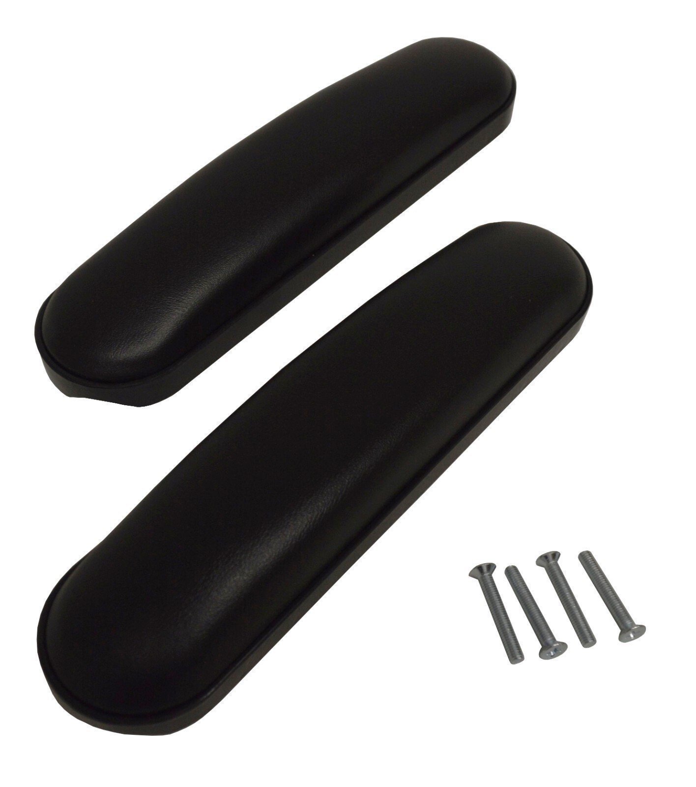 ALCO AL-78030 9-1/8" Desk Length Wheelchair Arm Pads Black Pair Universal