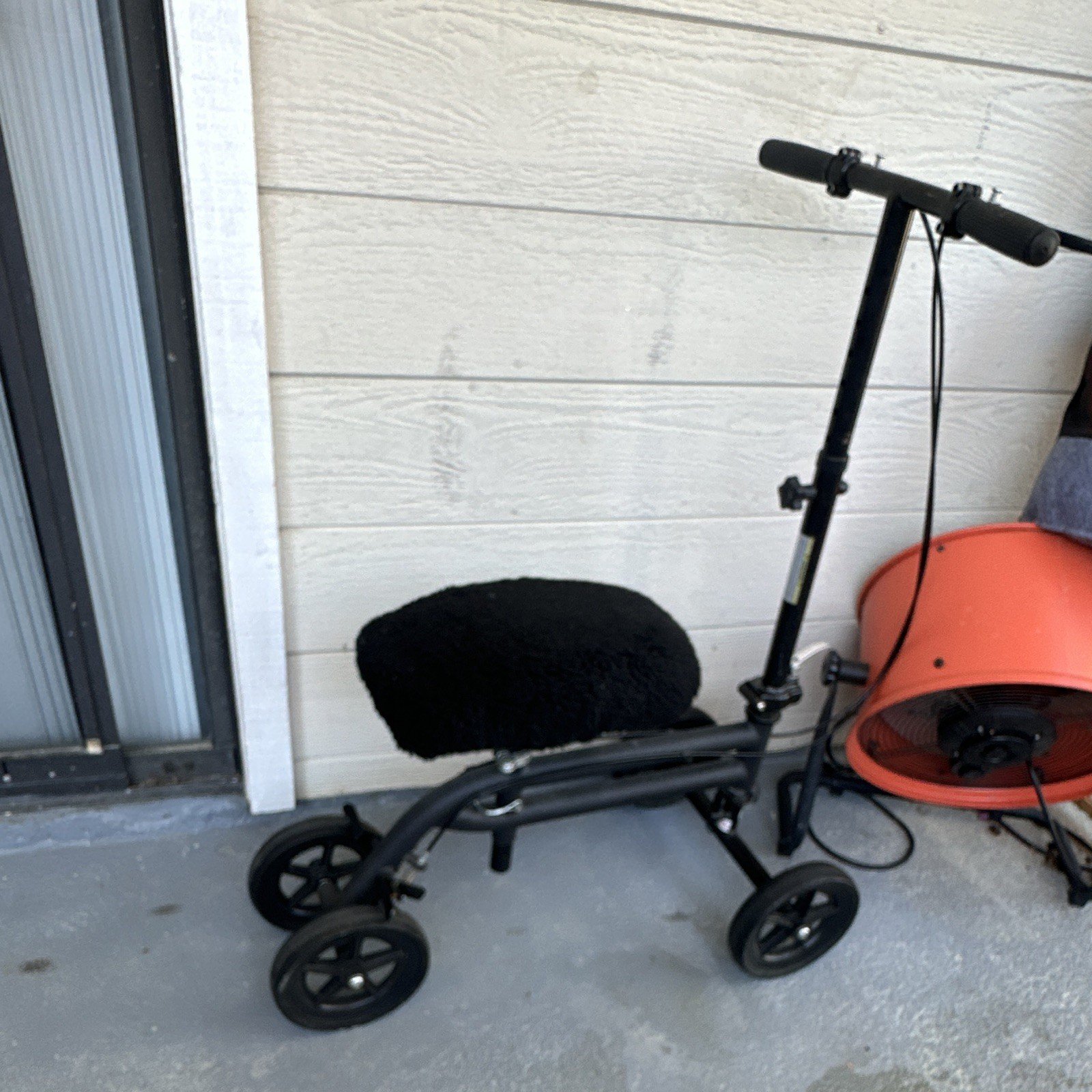 Black 4-Wheel Mobility Scooter Walker 4-Wheeled Scooter