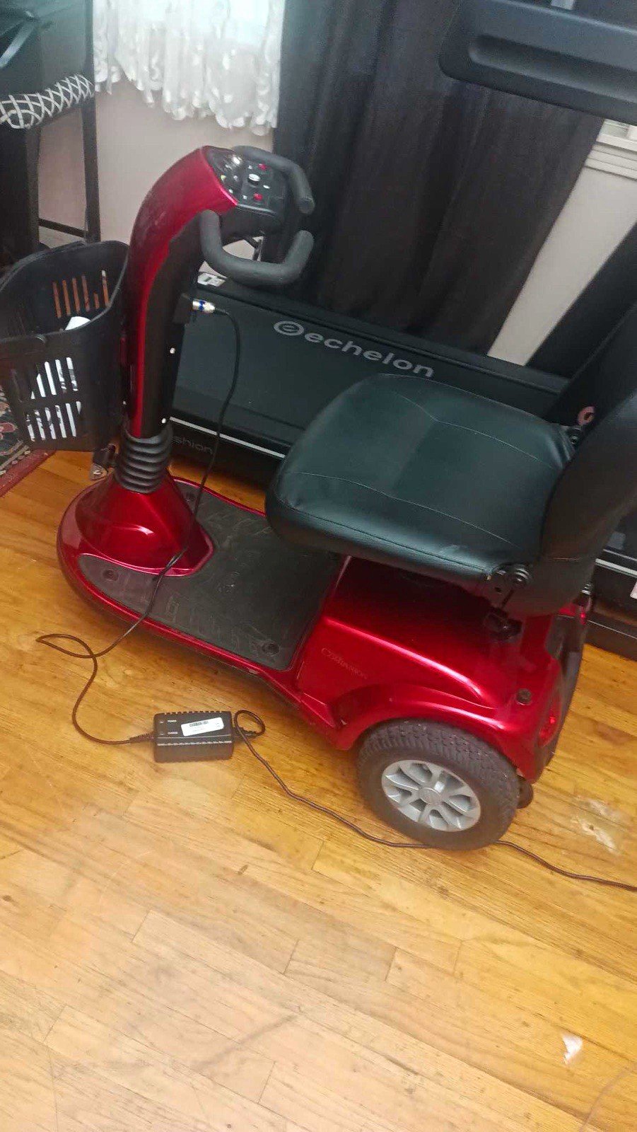 Drive Echelon 4-Wheel Mobility Scooter w/ Seat & Charger, Red/Black