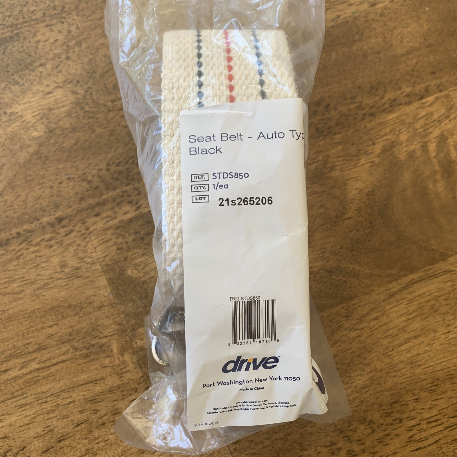 Drive STDS850 Wheelchair Seat Belt Auto Style Closure 48"