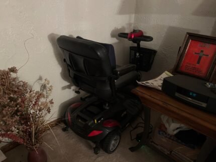 Golden Mobility Scooter Model GB147 Black and Red with Basket in great Condition