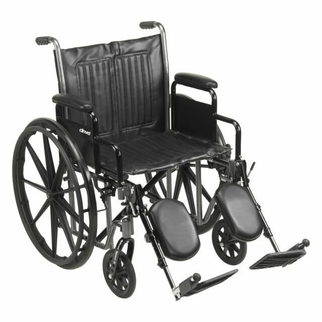 McKesson 146-SSP220DDA-ELR Folding Steel Wheelchair Black