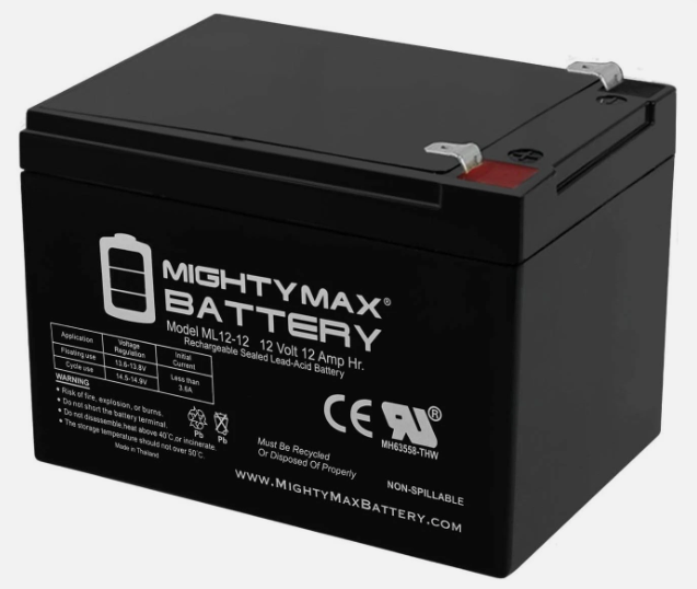 Mighty Max Battery ML12-12 12Ah Battery