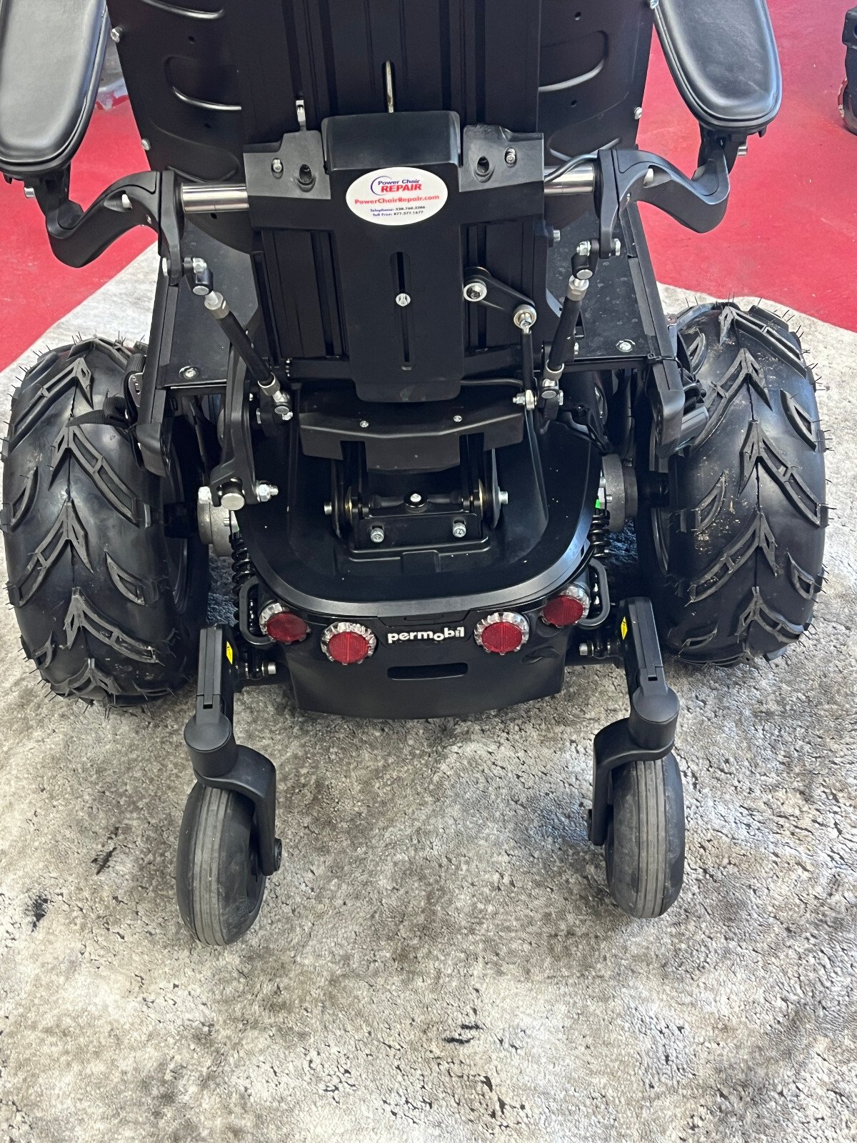 MONSTER OFF ROAD WHEELS ...FITS ALL PERMOBIL & QUANTUM (2 wheels complete)