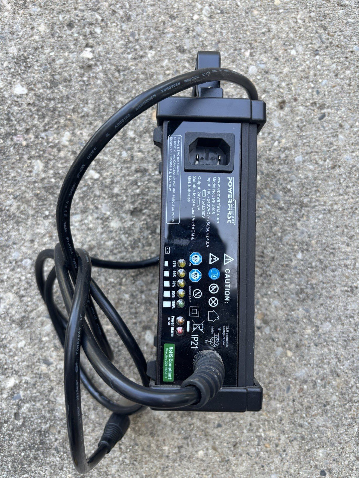 PowerFirst PF 2408 24V 8A Battery Charger