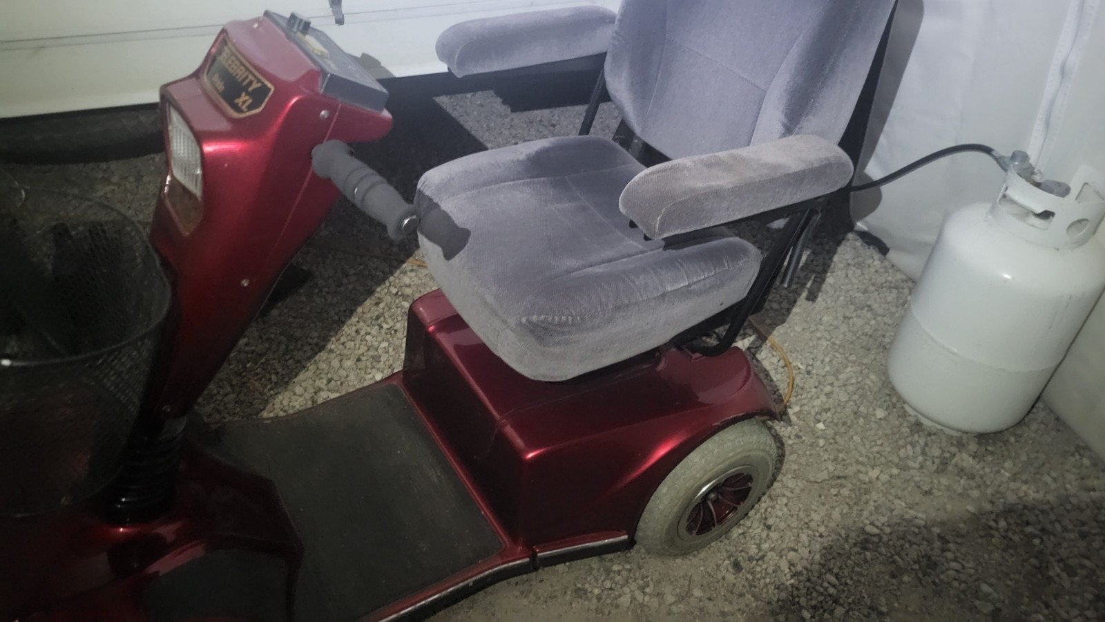Pride Celebrity XL Red 4-Wheeled Mobility Scooter with Front Basket
