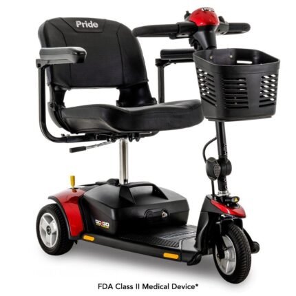 Pride Mobility Go-Go Elite Traveller 3-Wheel Mobility Scooter - Red