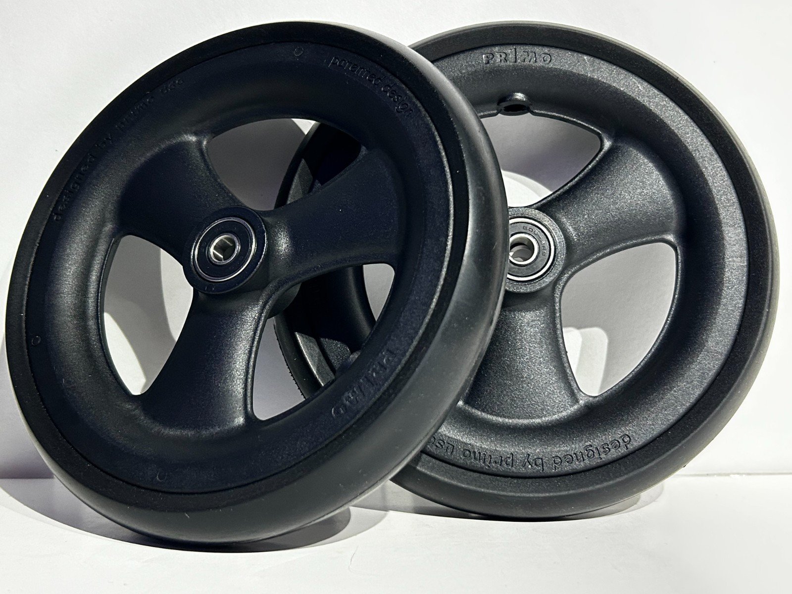 Primo 7" x 1" Casters (PAIR) 5/16" Bearing I.D. For Manual Wheelchairs