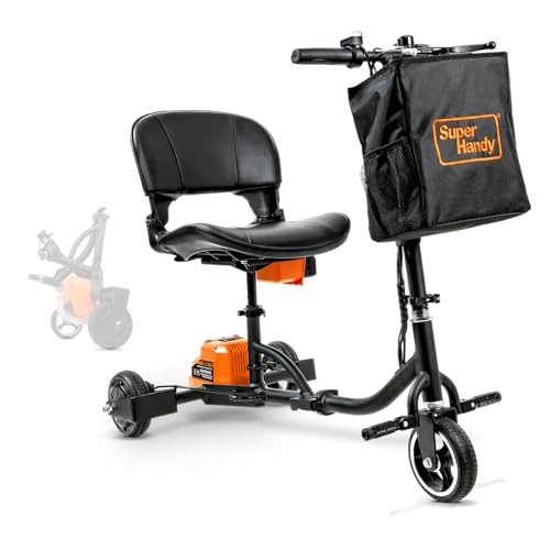SuperHandy Passport Mobility Scooter GUT112-2BAT - Foldable 3 Wheel Airline