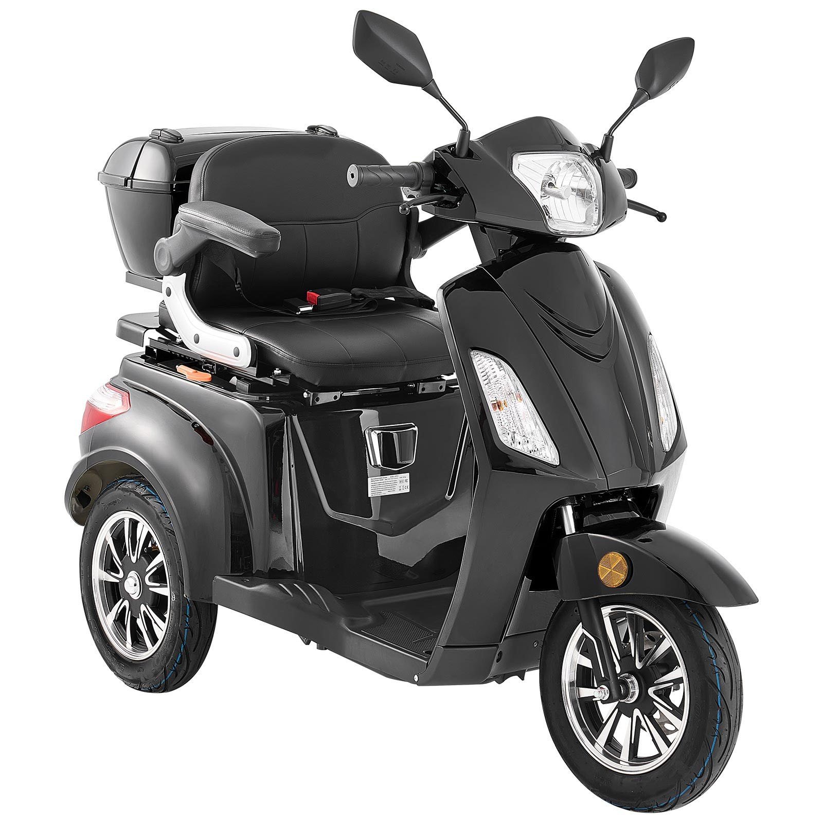 Uimoso Heavy-Duty 3-Wheel Mobility Scooter,21.5-Mile Range, 3-Speed, 500lbs Load