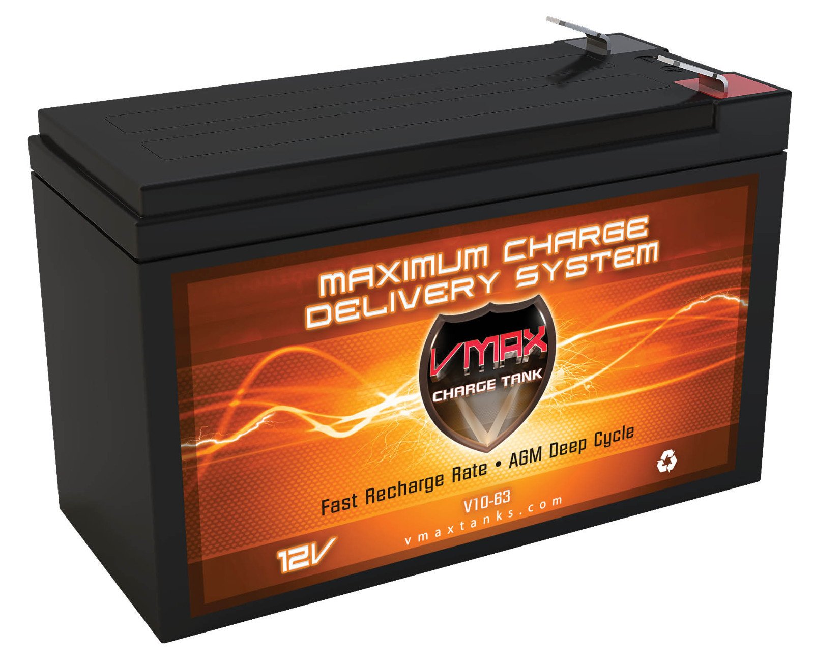 VMAXTANKS V10-63 10000 mAh AGM Deep Cycle Battery