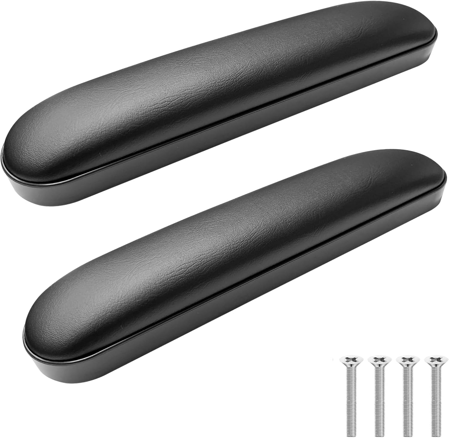 Wheelchair Armrest Pads 1 Pair Replacement Accessories Universal Fit Black